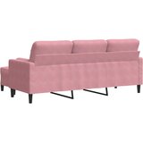  Trosjed s tabureom ružičasti 180 cm baršunasti | Eponuda.com
