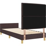  Krevet s okvirom Tamno smeđi 90x200 cm Tkanina | shoptok.hr