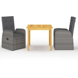  3-dijelni vrtni blagovaonski set sivi | shoptok.hr
