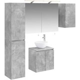  Set ormarića za kupaonicu 5 kom. Betonska siva | shoptok.hr
