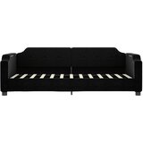  Dnevni krevet crni 80 x 200 cm od tkanine | shoptok.hr