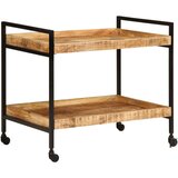 vidaXL Kuhinjski voziček 80x55x70 cm trden robusten mangov les | Shoptok.si