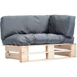  Sofa od paleta od borovine sa sivim jastucima | shoptok.hr