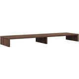vidaXL Stojalo za monitor rjavi hrast 100x27x10 cm inženirski les | Shoptok.si