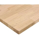 vidaXL Ploča za radni stol 100x80x2,5cm netretirane masivne hrastovine | shoptok.hr
