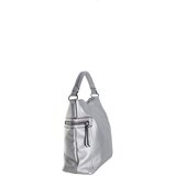 Fashion Hunters Ladies' silver eco leather shoulder bag | shoptok.hr