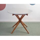 Ragaba Okrogla raztegljiva jedilna miza z dodatno ploščo ø 90 cm Jubi – | Shoptok.si
