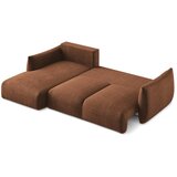 Makamii Sklopiva kutna garnitura boja terakote (s lijevim kutom/s ležaljkom) Leila – | shoptok.hr