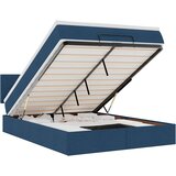  Otomanski krevet s madracem i LED plavi 140x190 cm tkanine | shoptok.hr