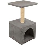 vidaXL penjalica za mačke sa stupovima za grebanje od sisala 55 cm siva | shoptok.hr