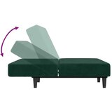  Dvosjed na razvlačenje tamnozeleni baršunasti | shoptok.hr