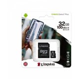 Kingston SPOMINSKA KARTICA 32 GB micro SD (2v1 MICRO-SDHC ) 100 MB / s | Shoptok.si