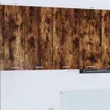 vidaXL Viseča omarica s polico Riga Dimljeni oreh 80 x 31 x 80 cm | Shoptok.si