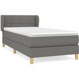 Maison Chic Box spring postelja - Vzmetna postelja z vzmetnico svetlo siva 80x200 cm blago SL19758, (21892954) Cene