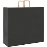  Papirnate vrećice 250 kom s ručkama crne 54x15x49 cm | Eponuda.ba