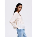 Reserved Bluza od mješavine viskoze - krem Cijene