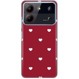  Maska za ZTE Blade A54 Burgundy Hearts Silikonska Print Skin | Eponuda.com