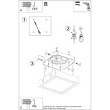  Stropna svetilka RIZA concrete, (21347955) | Shoptok.si