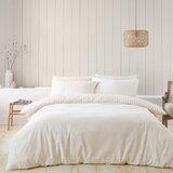 Catherine Lansfield Bež/kremno bela podaljšana flanelna posteljnina za zakonsko posteljo 230x220 cm Stripe – | Shoptok.si
