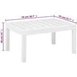  Vrtni stol bijeli 78 x 55 x 38 cm plastični | Eponuda.com
