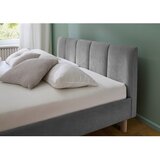 Meise Möbel Siva oblazinjena zakonska postelja brez letvenega dna 180x200 cm Joker – | Shoptok.si