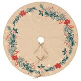 Atmosphera ukras za podnožje jelke okrugli 90 cm bež (183777)