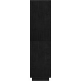 Ormarić za knjige / sobna pregrada crni 80x35x135 cm borovina | shoptok.hr