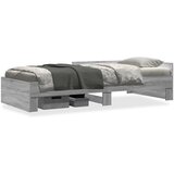 Maison Chic Posteljni okvir - Enojna postelja - Postelja za odrasle siva sonoma 100x200 cm inženirski-J9058, (21769793) | Shoptok.si