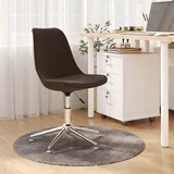  Okretna uredska stolica od tkanine tamnosmeđa