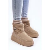 Boto Women's Slip-On Snow Boots Platform Beige Gattea | ePonuda.com