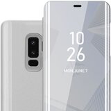 Cadorabo Ohišje, združljiv s Samsungom v Agate Silver - Clear View Zrcalo Zaščitni pokrov s funkcijo stojala 360 stopinj zaščita, (20570001) | Shoptok.si