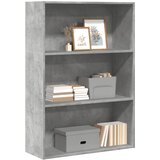  Regal za knjige boja betona 80x30x114 cm konstruirano drvo | shoptok.hr