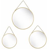 Mondex Komplet ogledal steklo/kovina Alexia Ø28/24/19 cm zlata 3 kos, (5000212370) Cene