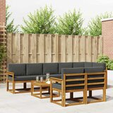  Set vanjskih sofa 9 kom. Prirodna i antracit | shoptok.hr