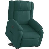  Naslonjač na podizanje od tkanine tamnozeleni | shoptok.hr