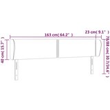  Uzglavlje s ušima tamnoplavo 163x23x78/88 cm baršunasto | shoptok.hr