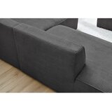 Bobochic Paris Tamno siva kutna garnitura od samta (s desnim kutom/u obliku slova L) Megeve – | shoptok.hr