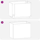 vidaXL Vrtna saksija Antracitno siva 50 x 32 x 40 cm | shoptok.hr