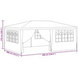  Profesionalni šator za zabave 4 x 6 m zeleni 90 g/m² | shoptok.hr
