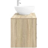  Set namještaja za kupaonicu 2 kom. Hrast sonoma Smeđa 49,5 x 44,5 x 80 cm | Shoptok.si