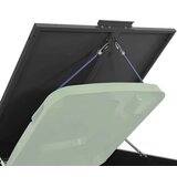 vidaXL Spremište za 6 kante za otpad crno 414x79x117 cm čelično | shoptok.hr
