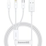 Baseus KABEL SUPERIOR SERIES USB-A - USB-C / LIGHTNING / MICRO USB 3.5A 0.5M - BIAŁY, (22069388) Cene