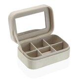  Kutija za nakit Versa Krema Drvo Ogledalo Drvo MDF 10 x 6 x 14,7 cm | shoptok.hr