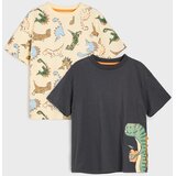 Sinsay Pamučne majice s motivom dinosaura 2 pack | shoptok.hr