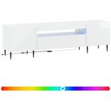  LED TV kabinet Bijela visokog sjaja Konstruirano drvo | shoptok.hr