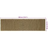  Tepisi za područja Crna 80 x 300 cm Juta | shoptok.hr