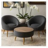 Atelier Del Sofa fotelje i klub stočić lida linen anthracite | Eponuda.com