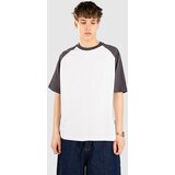 Blue Tomato Boxy Panelled T-shirt washed steel / white Cene