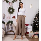 UR/CEO Beige loose trousers with rhinestone embellishments Hira Cijene
