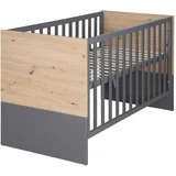Sivi/u prirodnoj boji dječji krevet 60x120 cm Anna –